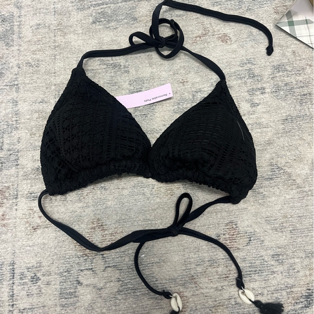Target Black Crochet Bikini Top